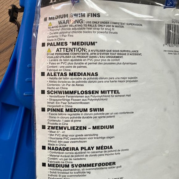 NEW Intex Children's Swim Fins M - Picture 4 of 7